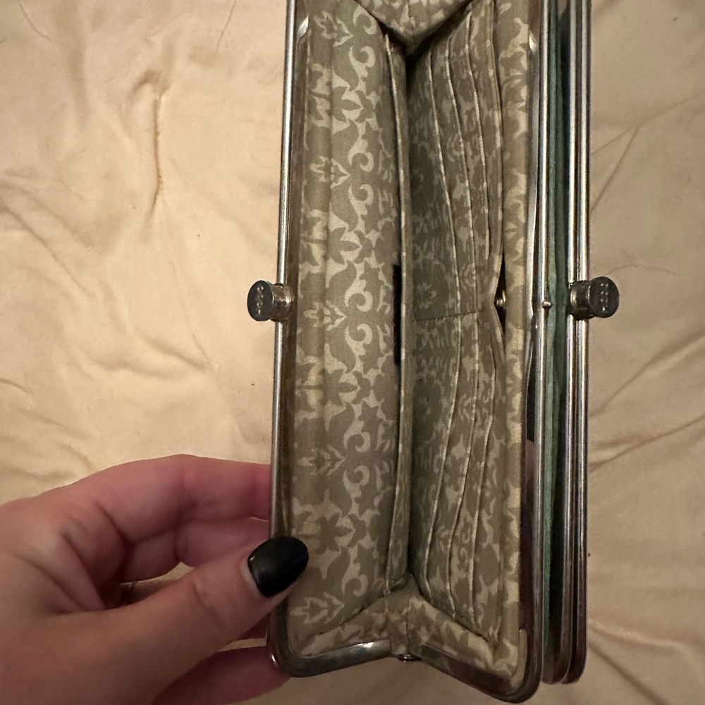 Green Hobo Wallet used but still in good condition